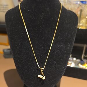 Source Unknown Gold Cherry Trio Pendant Necklace - Women Jewelry